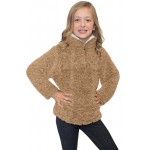Mocha Luxe Fuzzy Pullover Sherpa Girl Sweatshirt