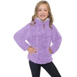 Fushcia Luxe Fuzzy Pullover Sherpa Girl Sweatshirt