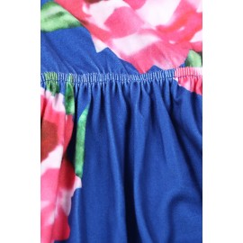 Blue Floral Maxi Dress for Kids