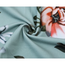 Floral Mint Swing Dress with Hidden Pockets