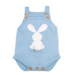 Cute Bunny Knitted Sapphire Newborn Romper